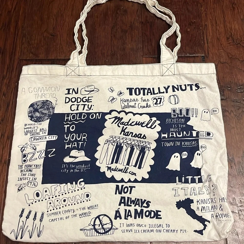 madewell illustrated stateside tote - kansas
